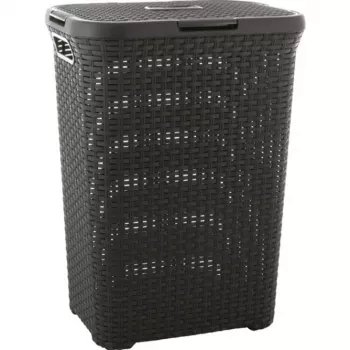 Curver Style 60L skalbinių dėžė tamsiai pilka