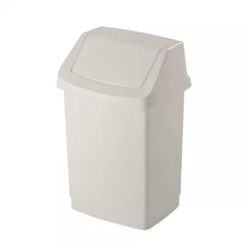 CURVER Click-it 50L šiukšlių dėžė su pedalu, balta, 38.5x33.5x63.5 cm