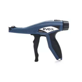 HellermannTyton EVO7i rankinis plastikinių dirželių įtempimo įrankis, mėlynas-juodas (110-77001)