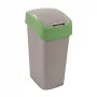 CURVER Flip Bin 45L šiukšlių krepšys, sidabrinis/žalias