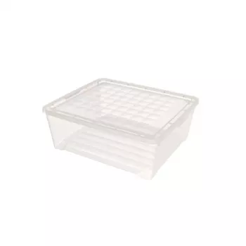 CURVER tekstilinė dėžė su dangčiu, 10L, permatoma, 34,2 x 29,7 x 12,5 cm