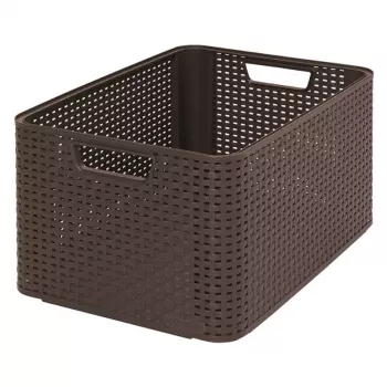 CURVER Box Style L 43,6 x 32,6 x 23 cm tamsiai ruda daiktadėžė
