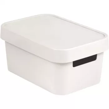 CURVER Infinity Recycled 4,5L dėžutė su dangteliu, 27 x 19 x 12 cm, balta