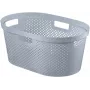 CURVER Infinity perdirbto plastiko skalbinių krepšys 40L 59x39x27cm pilkas