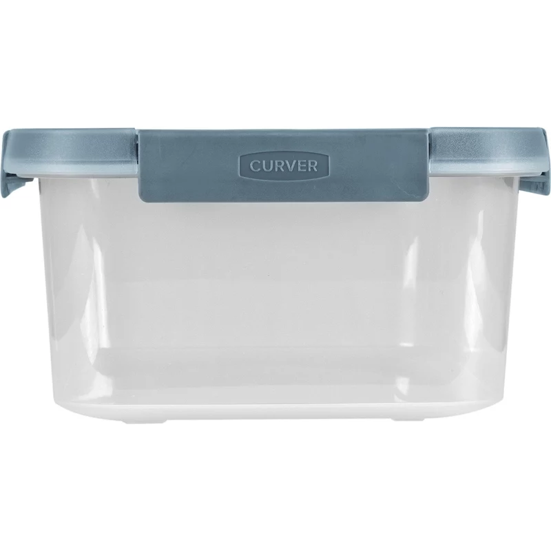 CURVER Smart Eco Fresh stačiakampė maisto laikymo dėžė 5L, permatoma su žaliu dangteliu