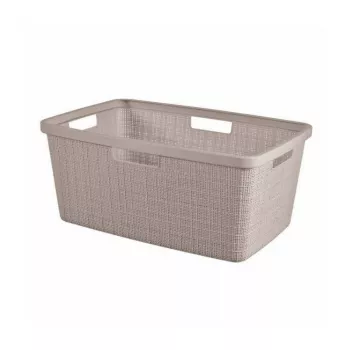 CURVER Skalbinių krepšys Jute 46L 59x39x26cm smėlio spalvos