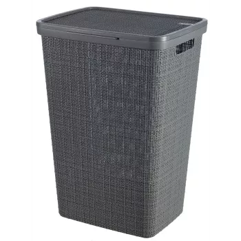 CURVER Laundry Box Jute 58L 43x34x60cm Dark Grey