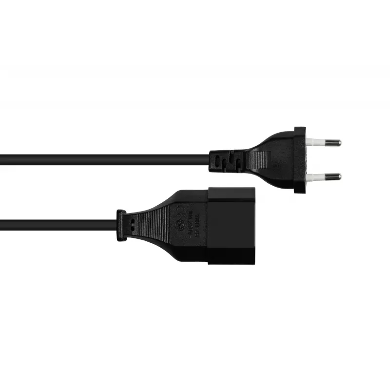 Kabelmeister SK0300-S010 prailginimo kabelis su Type C kištuku ir Euro lizdu, 1 m, 0,75 mm², juodas