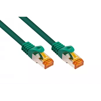 Kabelmeister Cat.7 S/FTP RJ45 tinklo kabelis, TPE be halogenų, žalias, 1,5 m