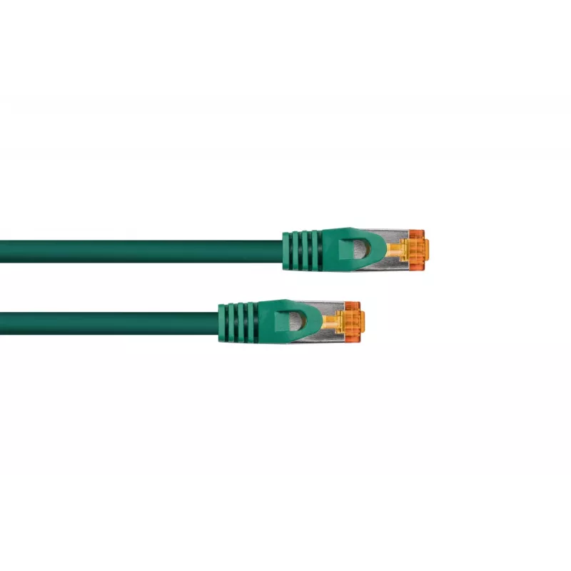 Kabelmeister Cat.7 S/FTP RJ45 tinklo kabelis, TPE be halogenų, žalias, 1,5 m