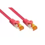 KABELMEISTER Cat.7 S/FTP tinklo kabelis RJ45, TPE apvalkalas, be halogenų, magenta, 1,5 m