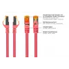 KABELMEISTER Cat.7 S/FTP tinklo kabelis RJ45, TPE apvalkalas, be halogenų, magenta, 1,5 m