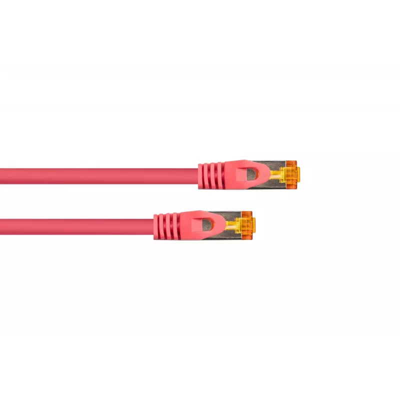 Kabelmeister RJ45 tinklo kabelis Cat.7 S/FTP, itin lankstus TPE apvalkalas, be halogenų, purpurinės spalvos, 7,5 m