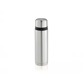 LEIFHEIT Thermos Coco 1,0 l nerūdijančio plieno vakuuminė termostata, sidabrinė