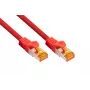 Kabelmeister Cat.7 S/FTP RJ45 tinklo kabelis, TPE apvalkalas, be halogenų, raudonas, 5m