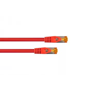 Kabelmeister Cat.7 S/FTP RJ45 tinklo kabelis, TPE apvalkalas, be halogenų, raudonas, 5m