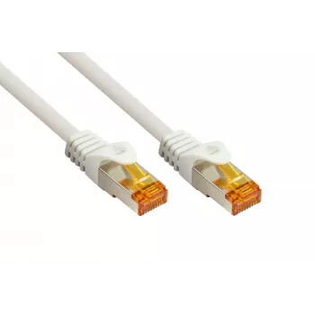 Kabelmeister Cat.7 S/FTP tinklo kabelis, RJ45, TPE apvalkalas, be halogenų, baltas, 1,5 m