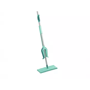 LEIFHEIT Picobello M Micro Duo grindų valymo šluota su teleskopiniu kotu, 33 cm valymo plotis, žalia/balta