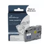 MediaRange etikečių kasetė Brother TZ-N221/TZe-NX221, 9mm x 8m, juoda ant baltos