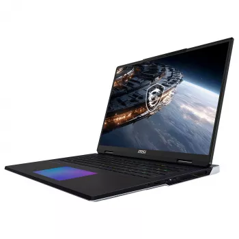 MSI Titan 18 HX A2WJ-1410FRY žaidimų nešiojamas kompiuteris, 18 colių UHD+ Mini LED 240Hz, Intel Core Ultra 9 290HX Plus, 64GB DDR5, 2TB SSD, GeForce RTX 5090 24GB, Windows 11 Pro, prancūziška AZERTY klaviatūra