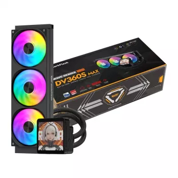 DarkFlash DV360S MAX 360mm ARGB AIO skysčių aušintuvas CPU - juodas