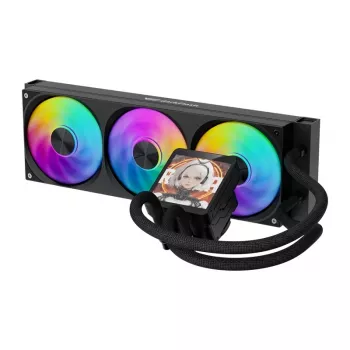 DarkFlash DV360S MAX 360mm ARGB AIO skysčių aušintuvas CPU - juodas