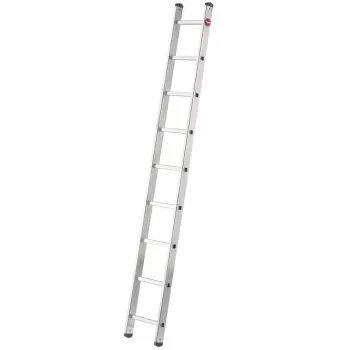 Hailo ProfiStep uno 7109-007 aliuminės atraminės kopėčios, 7 laipteliai, maks. darbinis aukštis 3,5 m, sidabrinės