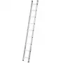 Hailo ProfiStep uno 7109-007 aliuminės atraminės kopėčios, 7 laipteliai, maks. darbinis aukštis 3,5 m, sidabrinės