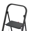 HAILO K44 StandardLine sulankstomas laiptelis su 3 pakopomis, apsaugine rankena, juodas, 150 kg