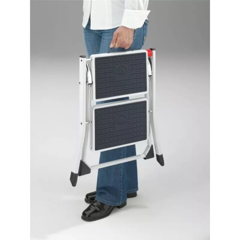 HAILO Folding Step Bench MK60 StandardLine Steel 2 Steps White