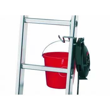 HAILO SafetyLine kibirų kablys 9952-001 kopėčių priedas su įrankių laikikliu ir kabelio spaustuku
