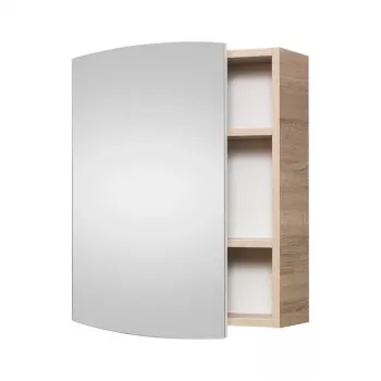 Bathroom Cabinet SV54 Sonoma Oak Wall-Mounted with 2 Doors and 2 Shelves