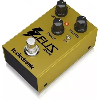 TC Electronic Zeus Drive Overdrive pedalas - analoginė Klon Centaur įkvėpta grandinė, True Bypass, kompaktiškas die-cast metalo korpusas, 9V DC