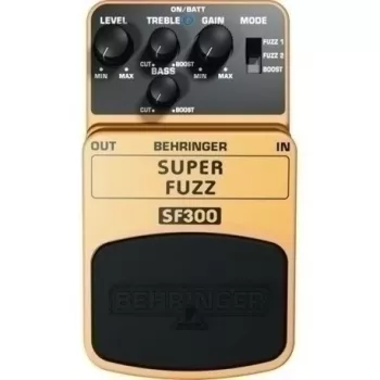 Behringer SF300 Super Fuzz efektų pedalas su 3 režimais elektrinei gitarai