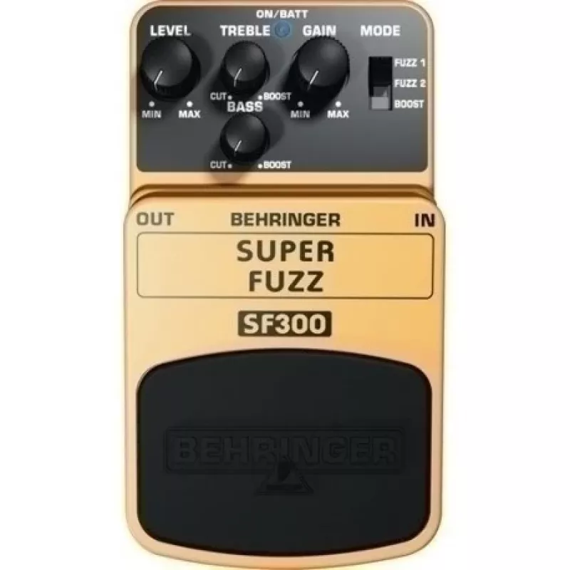Behringer SF300 Super Fuzz efektų pedalas su 3 režimais elektrinei gitarai