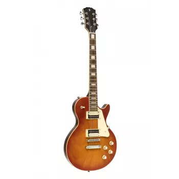 Stagg SEL-STD Vintage Sunburst elektrinė gitara su set-neck, alder korpusu, rosewood grifu, HH garso davikliais