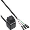 InLine® kompiuterio maitinimo mygtuko nuotolinio valdymo kabelis, juodas, 2 m