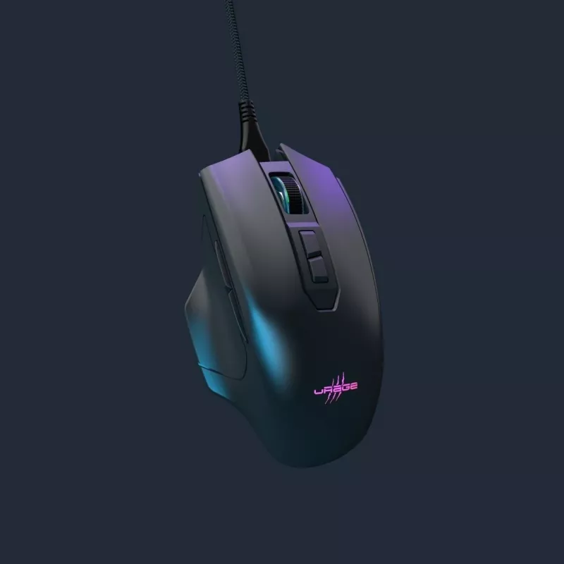 Hama uRage Reaper 410 laidinė optinė žaidimų pelė, 12000 DPI, 6 programuojami mygtukai, RGB, juoda
