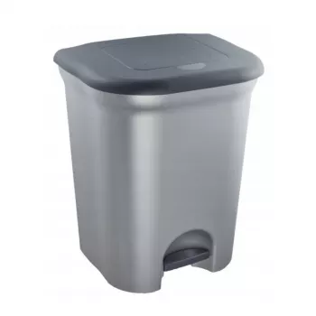 KEEEPER Torge pedal bin atliekų rūšiavimui 2x11L šviesiai sidabrinės spalvos