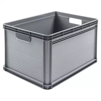 keeeper Robert 64L didelės apkrovos transportavimo dėžė, 60 kg apkrova, 600x400x320 mm, pilka
