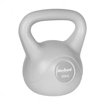 REBEL ACTIVE Bitumen Kettlebell 20 kg Grey