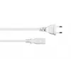 Kabelmeister Euro maitinimo laidas Europlug Type C į C7/Euro 8 lizdą, baltas, 0,75mm², 0,75m