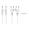 Kabelmeister Euro maitinimo laidas Europlug Type C į C7/Euro 8 lizdą, baltas, 0,75mm², 0,75m