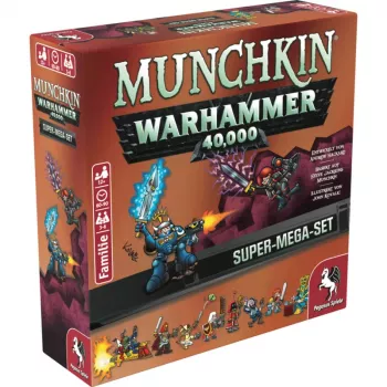 Pegasus Munchkin Warhammer 40K Super Mega Set kortų žaidimas