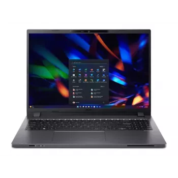 Acer TravelMate P216-51-G2 16 colių WUXGA nešiojamasis kompiuteris su Intel Core 5 120U, 16GB RAM, 256GB SSD, Iris Xe, Win11 Pro Edu, pilkas, 3 metų garantija