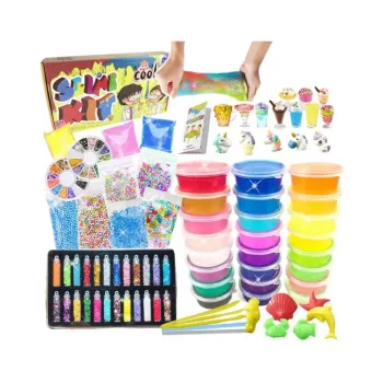 iLike Slime DIY Kit XL komplektas slaimo gamybai namuose, įvairiaspalvis