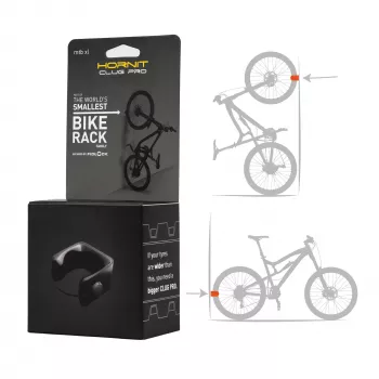 HORNIT CLUG PRO MTB XL dviračio laikiklis sieninis, juodas, 7764XCP
