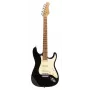 Stagg SES-55 BLK elektrinė gitara - kieto alksnio korpusas, klevo kaklas, SSS garso jutikliai, juoda