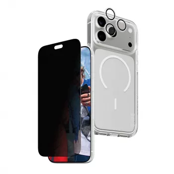 PanzerGlass Privacy Flagship 3-in-1 rinkinys iPhone 18 Pro Max