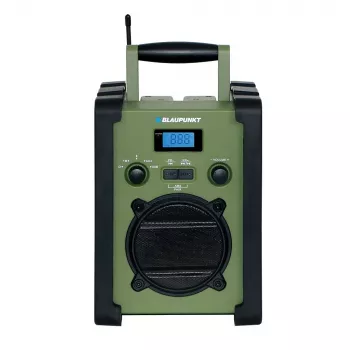 Blaupunkt PP35BT išgyvenimo nešiojamasis radijas su Bluetooth, saulės baterija, rankiniu generatoriumi, power bank funkcija ir žibintuvėliu